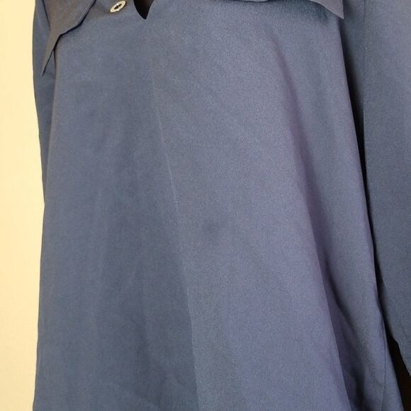 Calvin Klein Grey Grommet Blouse - Picture 3 of 8